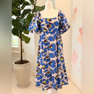 Umgee Blue Floral Dress